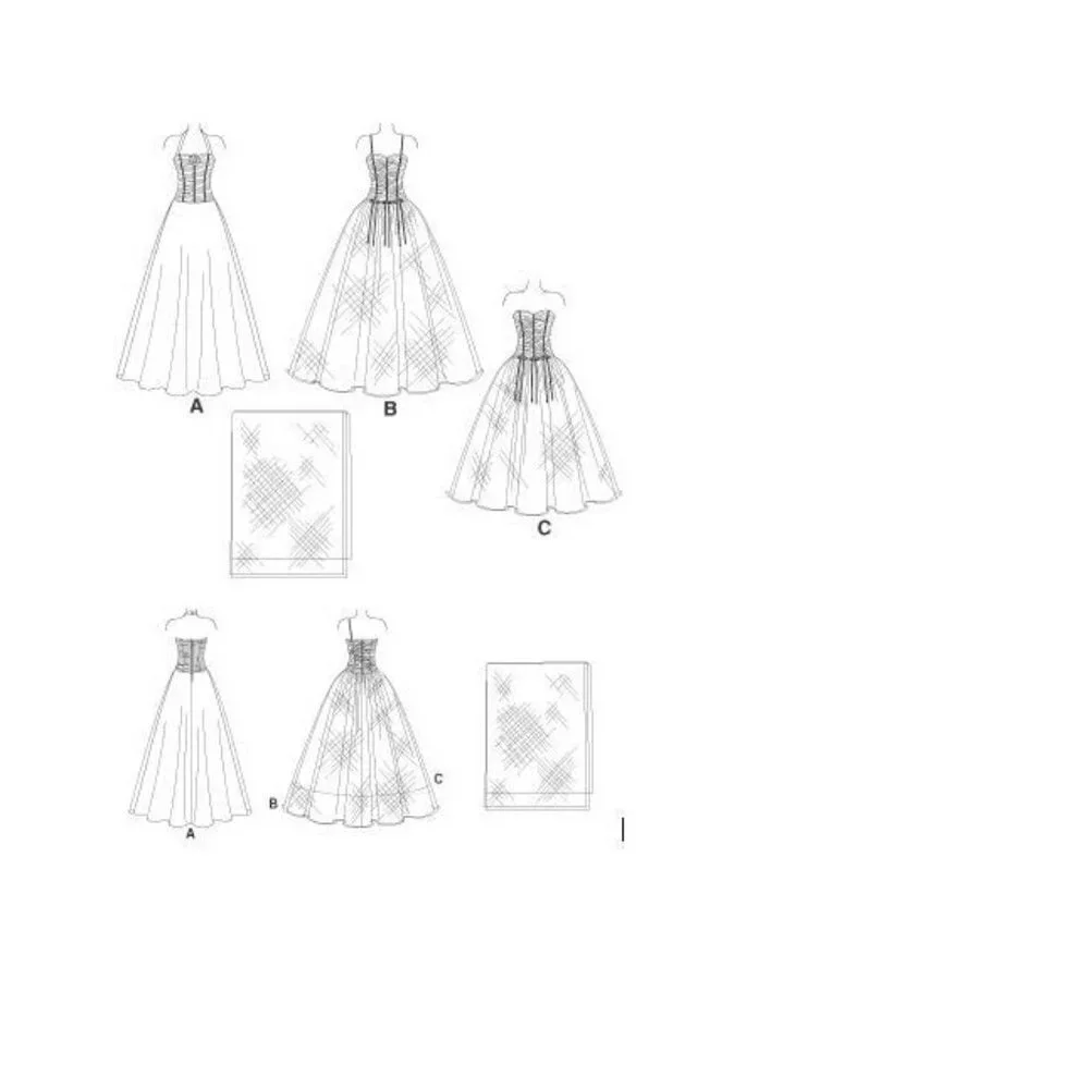 Simplicity Sewing Pattern‎ 4686 JESSICA MCCLINTOCK Gown Dress Shawl Misses 4-10